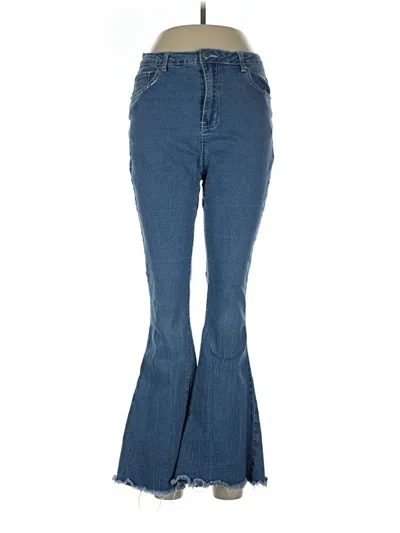 Pre-owned Shein Curve Jeans In Blue