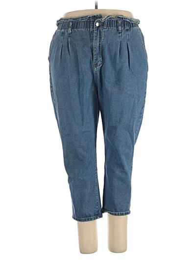 Pre-owned Shein Curve Jeans In Blue