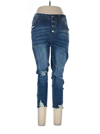 Pre-owned Shein Curve Jeans In Blue