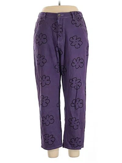 Pre-owned Shein Curve Jeans In Purple