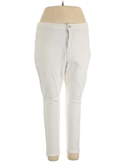 Pre-owned Shein Curve Jeggings In Ivory