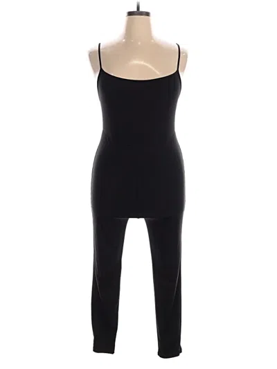 Pre-owned Shein Curve Jumpsuit In Black