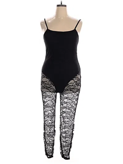 Pre-owned Shein Curve Jumpsuit In Black