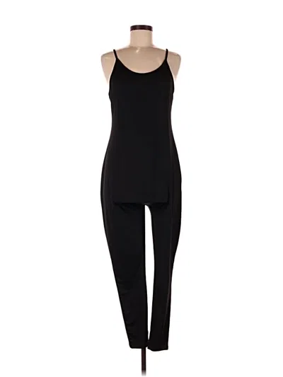 Pre-owned Shein Curve Jumpsuit In Black