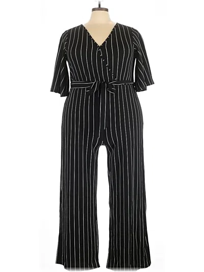 Pre-owned Shein Curve Jumpsuit In Black