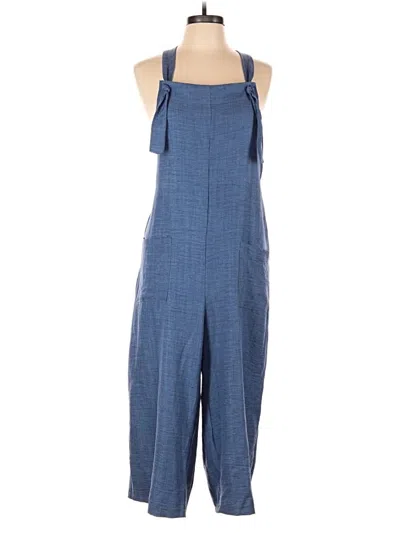 Pre-owned Shein Curve Jumpsuit In Blue