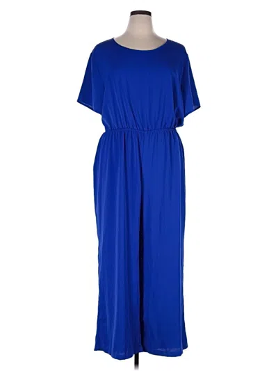 Pre-owned Shein Curve Jumpsuit In Blue