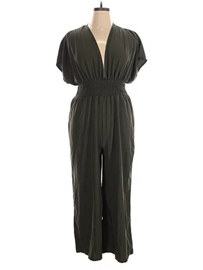 Pre-owned Shein Curve Jumpsuit In Green