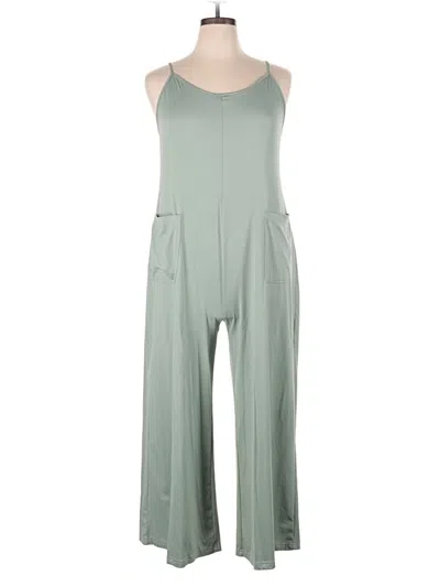 Pre-owned Shein Curve Jumpsuit In Green