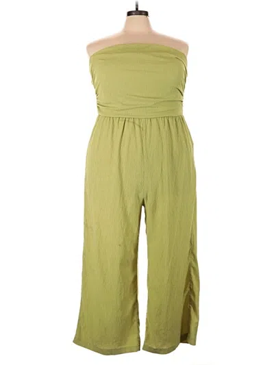 Pre-owned Shein Curve Jumpsuit In Green