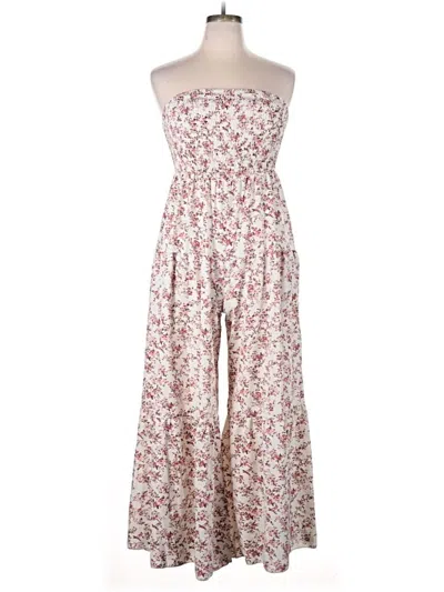 Pre-owned Shein Curve Jumpsuit In Ivory