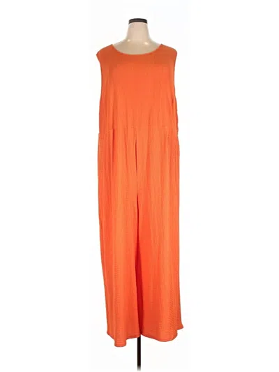 Pre-owned Shein Curve Jumpsuit In Orange