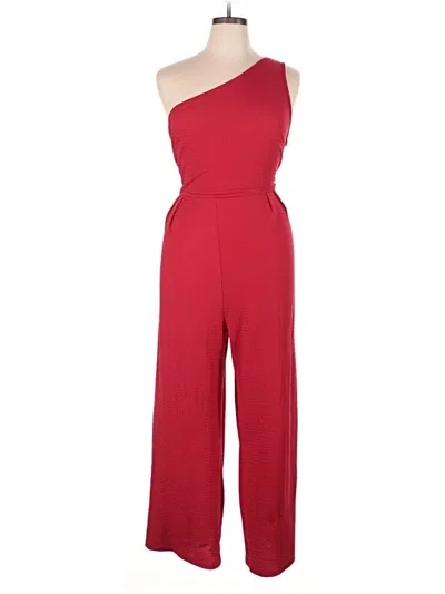 Pre-owned Shein Curve Jumpsuit In Red