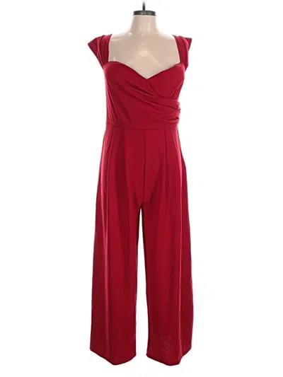 Pre-owned Shein Curve Jumpsuit In Red