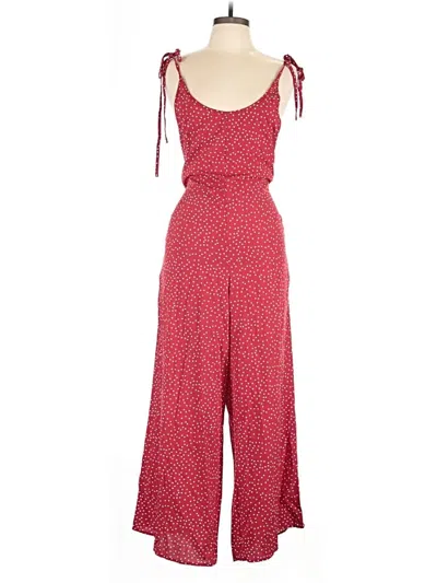 Pre-owned Shein Curve Jumpsuit In Red
