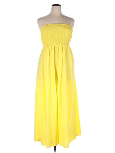 Pre-owned Shein Curve Jumpsuit In Yellow