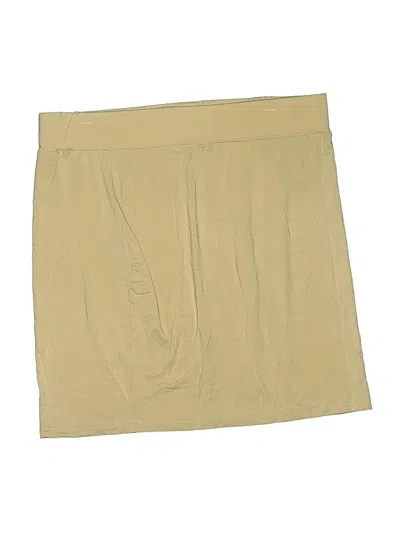 Pre-owned Shein Curve Khaki Shorts In Gold