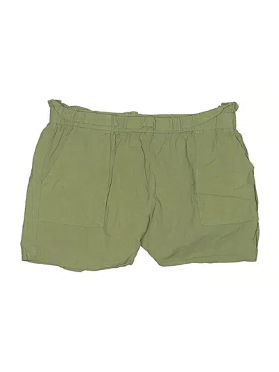 Pre-owned Shein Curve Khaki Shorts In Green