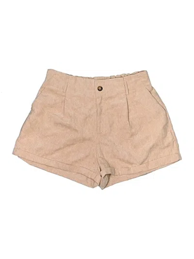 Pre-owned Shein Curve Khaki Shorts In Tan