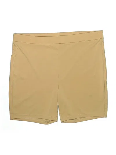 Pre-owned Shein Curve Khaki Shorts In Tan
