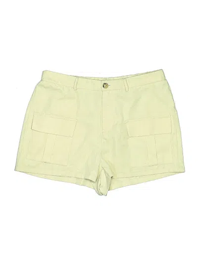 Pre-owned Shein Curve Khaki Shorts In Yellow