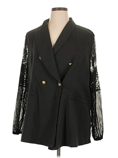 Pre-owned Shein Curve Kimono In Black