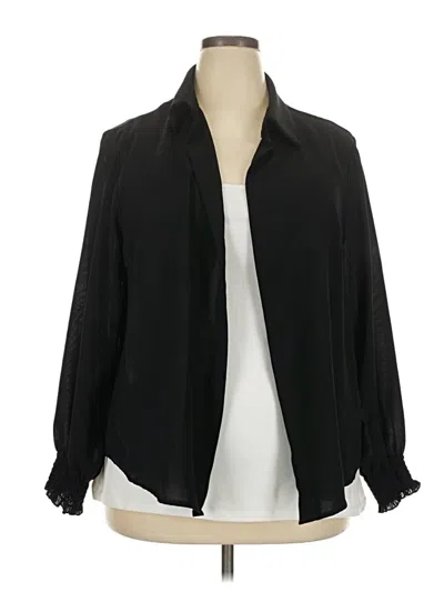 Pre-owned Shein Curve Kimono In Black