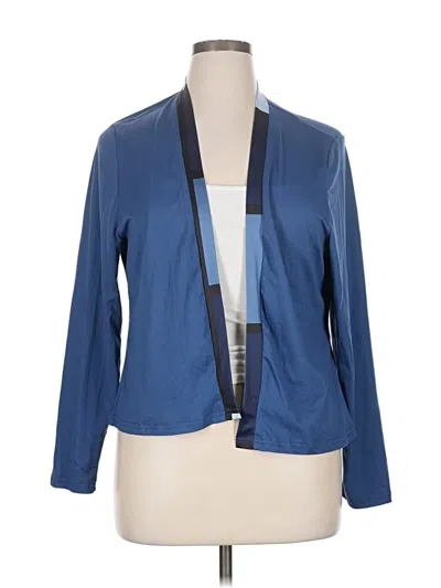 Pre-owned Shein Curve Kimono In Blue