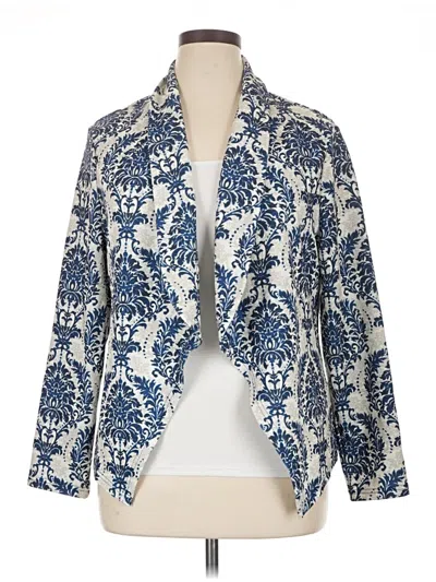 Pre-owned Shein Curve Kimono In Blue