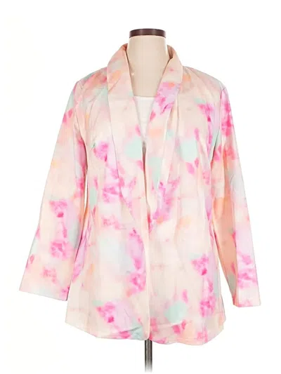 Pre-owned Shein Curve Kimono In Pink
