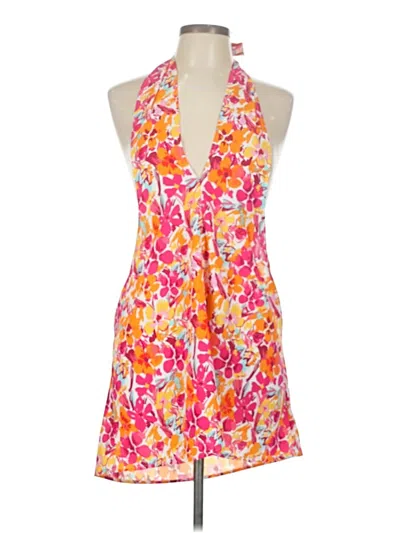 Pre-owned Shein Curve Kimono In Pink