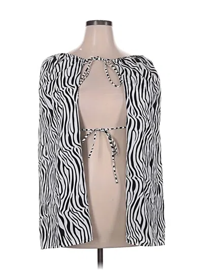 Pre-owned Shein Curve Kimono In Silver