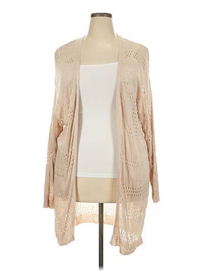 Pre-owned Shein Curve Kimono In Tan