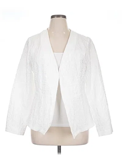 Pre-owned Shein Curve Kimono In White