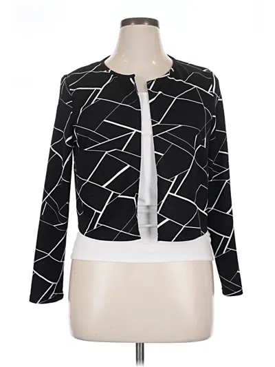 Pre-owned Shein Curve Long Sleeve T-shirt In Black