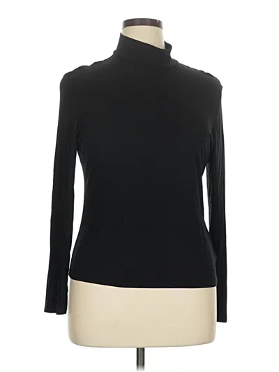 Pre-owned Shein Curve Long Sleeve Turtleneck In Black
