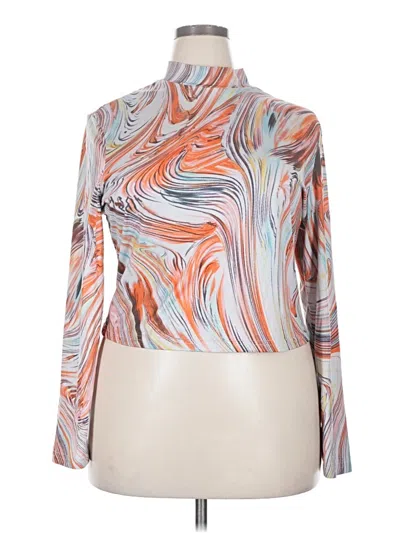 Pre-owned Shein Curve Long Sleeve Turtleneck In Silver