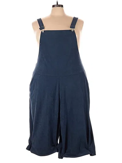 Pre-owned Shein Curve Overalls In Blue