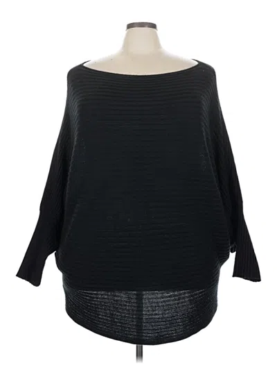 Pre-owned Shein Curve Poncho In Black