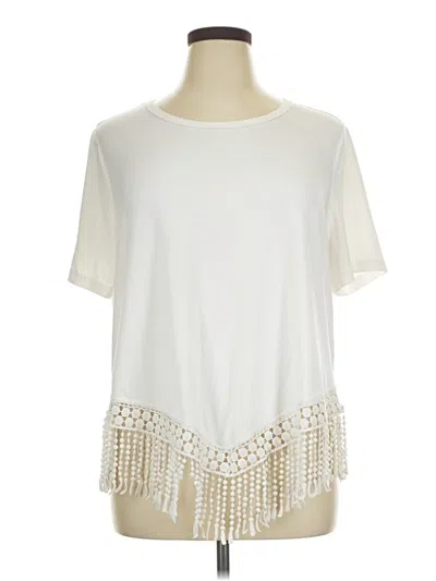 Pre-owned Shein Curve Poncho In Ivory