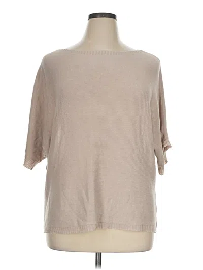 Pre-owned Shein Curve Poncho In Tan