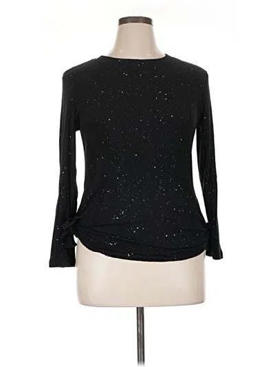 Pre-owned Shein Curve Pullover Sweater In Black