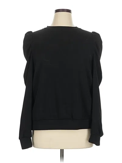 Pre-owned Shein Curve Pullover Sweater In Black