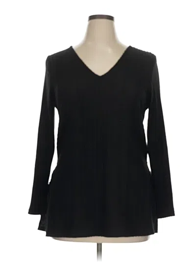 Pre-owned Shein Curve Pullover Sweater In Black