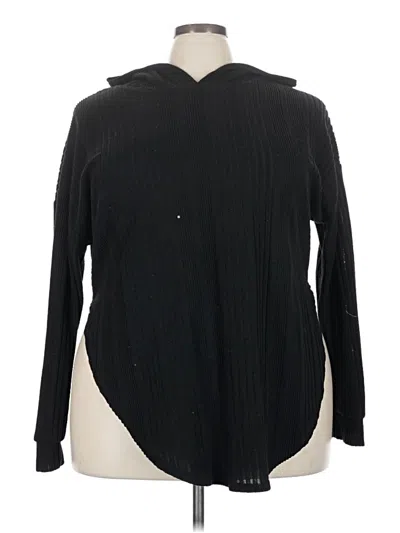 Pre-owned Shein Curve Pullover Sweater In Black