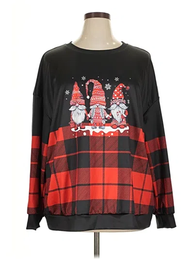 Pre-owned Shein Curve Pullover Sweater In Black