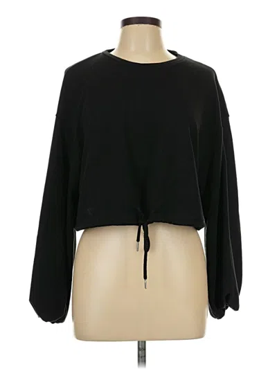 Pre-owned Shein Curve Pullover Sweater In Black