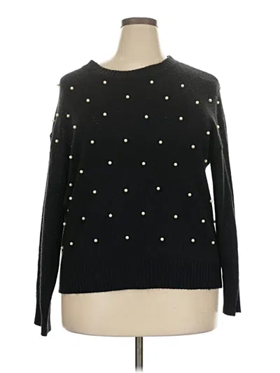 Pre-owned Shein Curve Pullover Sweater In Black