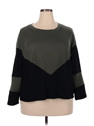 Pre-owned Shein Curve Pullover Sweater In Black