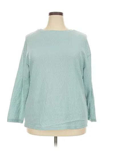 Pre-owned Shein Curve Pullover Sweater In Blue